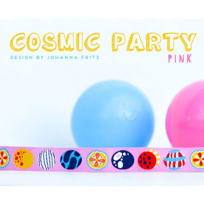 Cosmic Party pink Webband