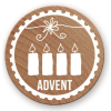 Woodies Stempel "Advent" 