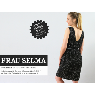 FrauSelma - Sommerkleid mit tiefem R&uuml;ckendekollet&eacute;