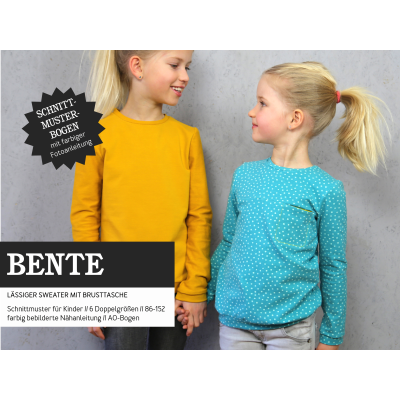 Bente - lässiger Sweater mit (oder ohne) Brusttasche