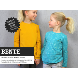 Bente - l&auml;ssiger Sweater mit (oder ohne) Brusttasche