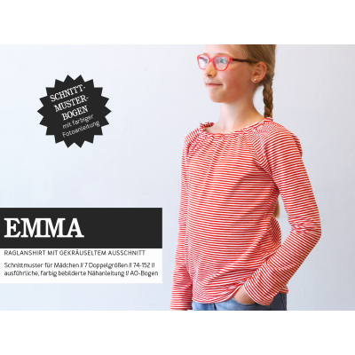 Emma - M&auml;dchenshirt mit Raglan&auml;rmeln
