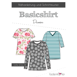Papierschnittmuster Basicshirt Damen von Fadenk&auml;fer