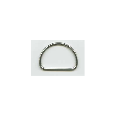 D-Ring / Halbrundring 40 mm silber