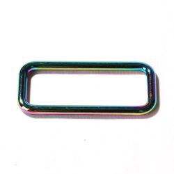 Trägerschnalle/Vierkant rainbow 40mm