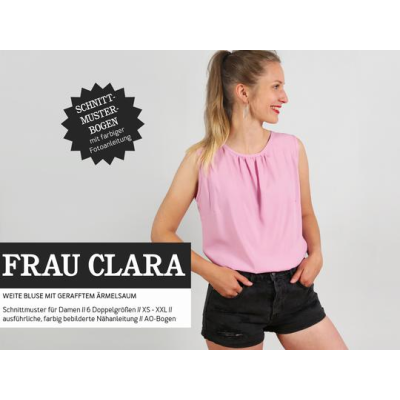 Frau Clara - ärmellose Sommerbluse mit Rückenschlitz