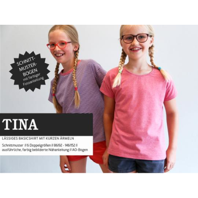 Tina - lässiges Basicshirt mit kurzen Ärmeln