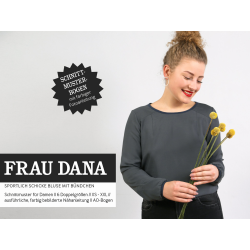 Frau Dana - sportlich schicke Bluse mit B&uuml;ndchen
