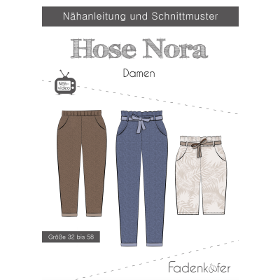 Papierschnittmuster Hose Nora Damen von Fadenk&auml;fer
