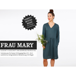 Frau Mary - Kleid mit V-Ausschnitt