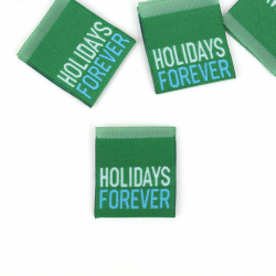 1 Label Holidays forever gr&uuml;n