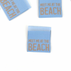 1 Label Meet me at the beach graublau