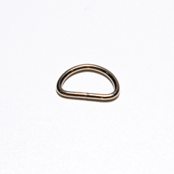 D-Ring / Halbrundring silber 20mm