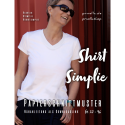Papierschnitt Shirt Simplie von Pr&uuml;lla