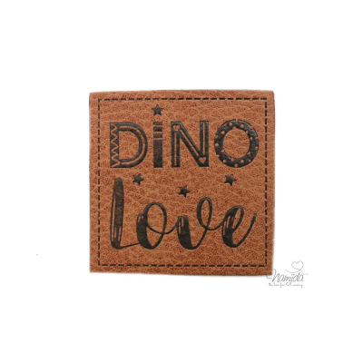 Kunstleder Label Dino Love