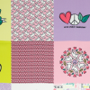 Baumwolle Happy Patchwork Blanket lila-rosa by lycklig design