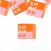 1 Label BLAH BLAH BLAH rosa-orange