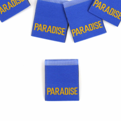 1 Label PARADISE blau