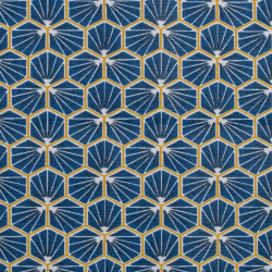 Beschichtete Baumwolle Riad blau