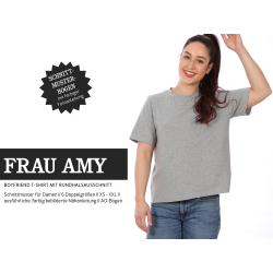Frau Amy - boyfriend T-Shirt mit Rundhalsausschnitt