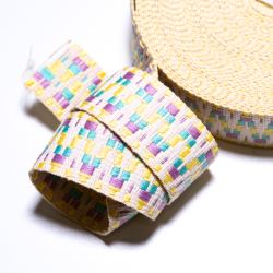 Gurtband Aztec offwhite-gelb-mint-lila 40mm