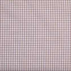 Baumwolle Vichykaro 2.7 mm sand - garngefärbt