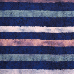 French Terry Vintage Stripes blau