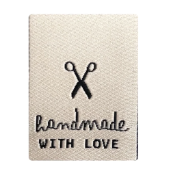 1 Label handmade with love beige
