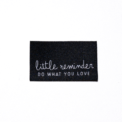 1 Label little reminder do what you love schwarz