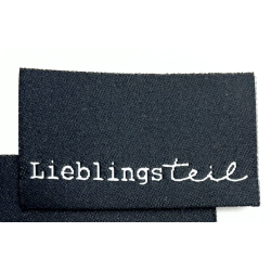1 Label Lieblingsteil schwarz
