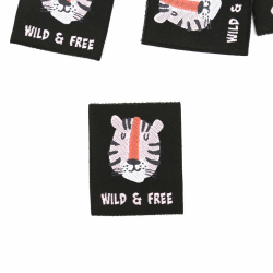 1 Label Wild & Free schwarz-rosa