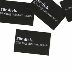 1 Label Für dich schwarz - Hamburger Liebe
