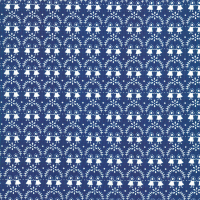 REST: Baumwolle Doppeltes Lottchen blau - 75cm
