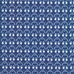 REST: Baumwolle Doppeltes Lottchen blau - 75cm